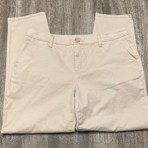 Liz Claiborne cotton soft khaki pants straight leg